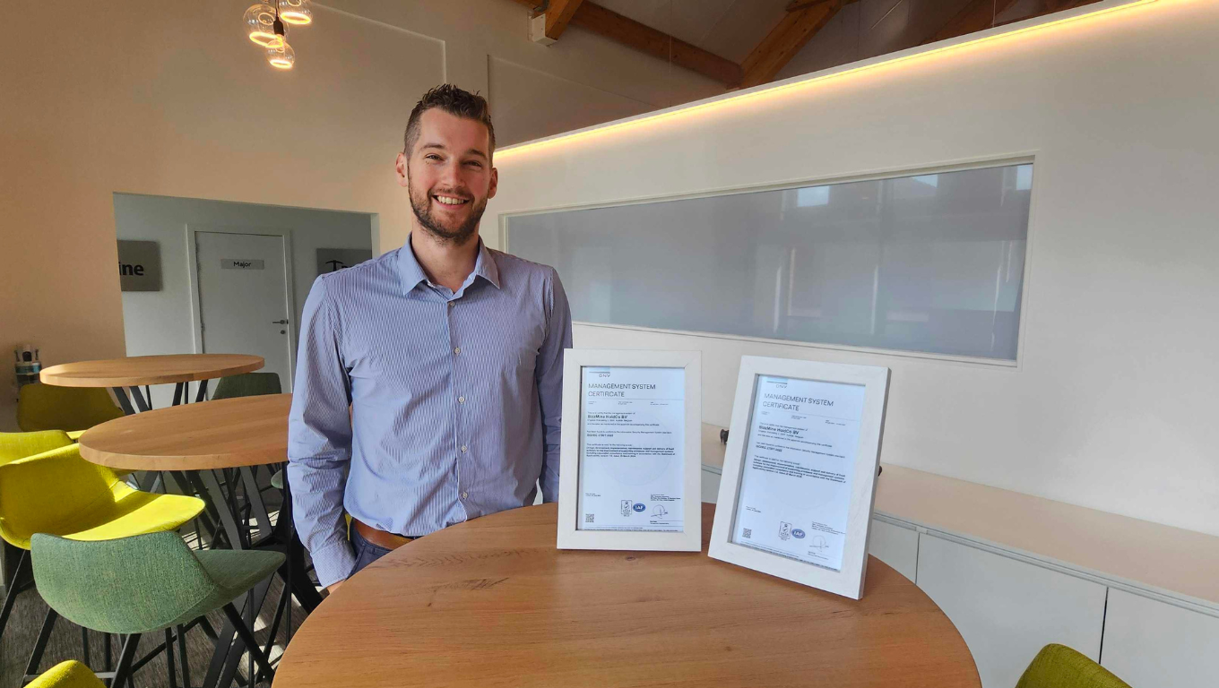 Product Manager Nathan with ISO 900127001 certificates